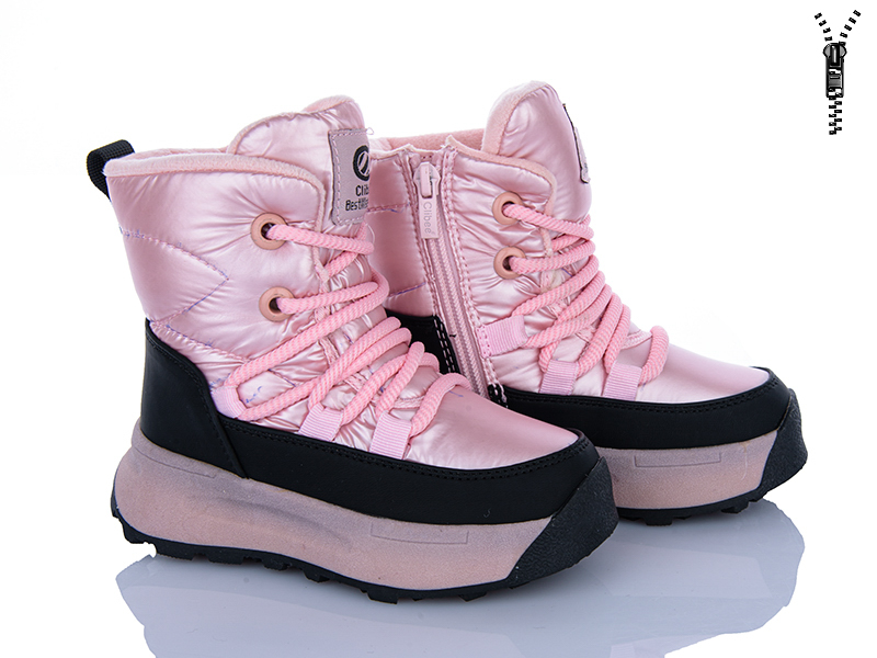 Ботинки Clibee-ShoSho (27-32) HB552 pink (зима)