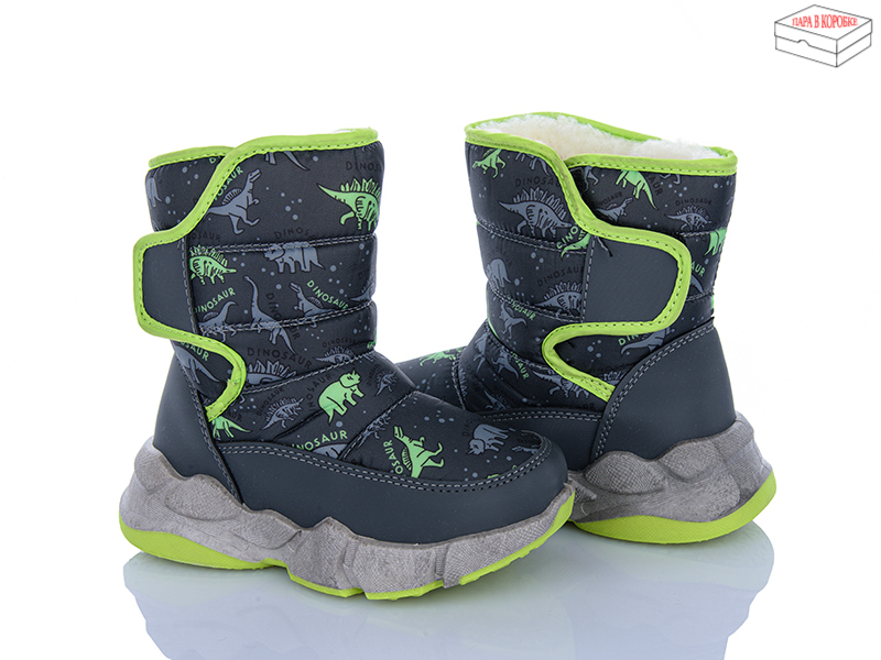 Дутики Clibee-ShoSho (28-35) HD02 green (зима)