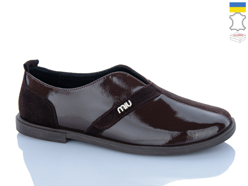 Туфли Sali (37-41) 274-2 корич (деми)