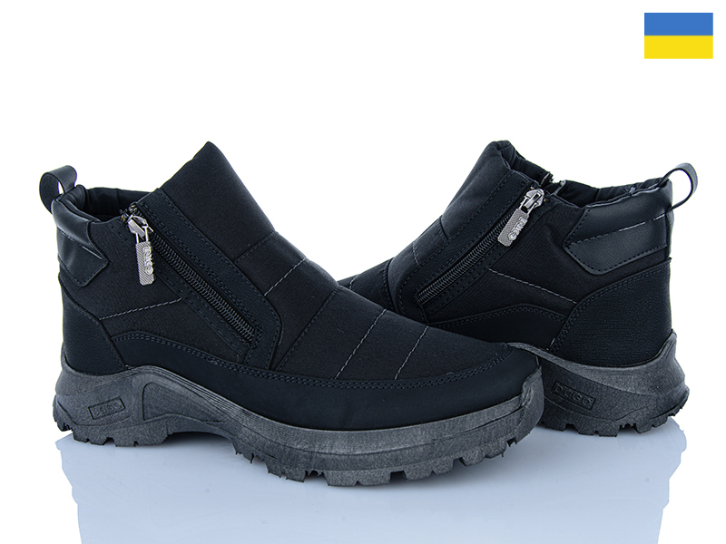 Ботинки Roks (41-45) 2804 чорний (зима)