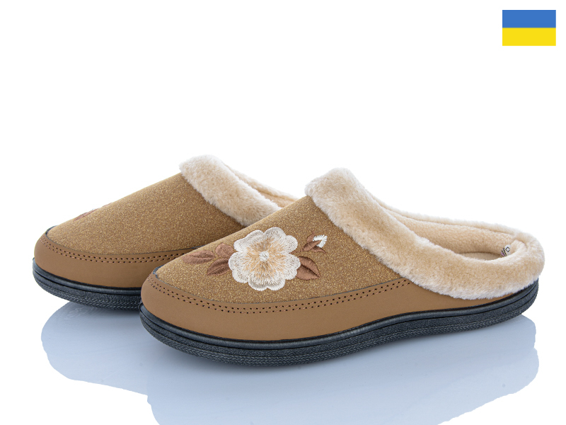 Тапочки Roks (37-41) T01 карамель (зима)