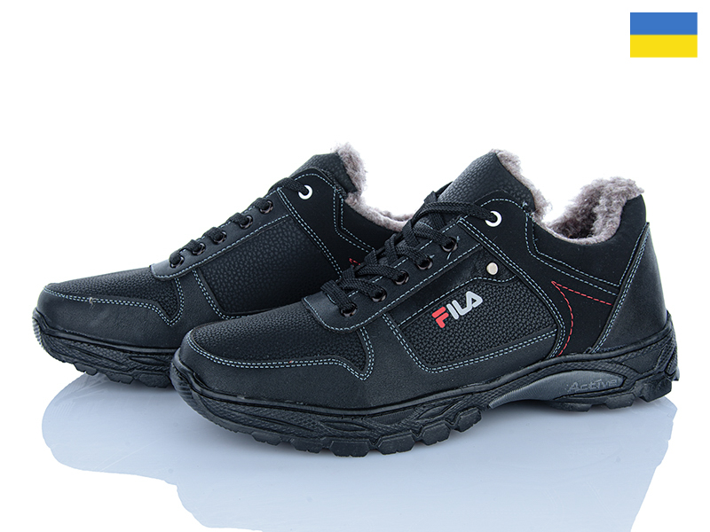 Кроссовки Paolla (40-45) KP21M чорний (зима)