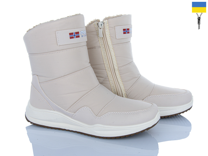 Дутики Paolla (37-42) N2 бежевий (зима)