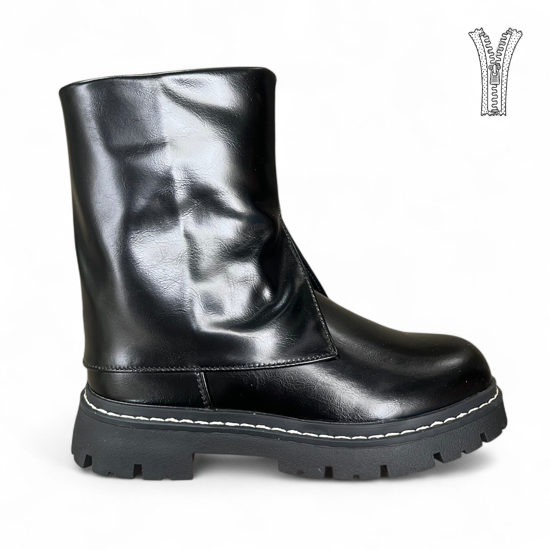 Сапоги DvaClibee (31-36) AL-923C black (зима)