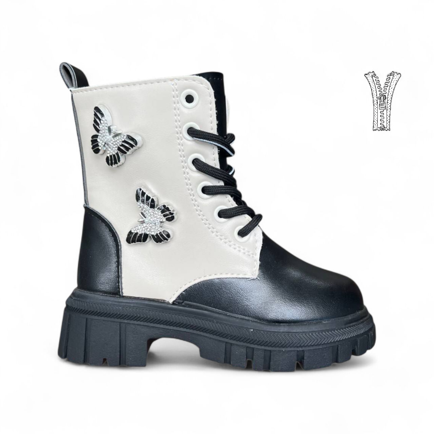 Ботинки DvaClibee (26-31) AL-A04 beige (зима)