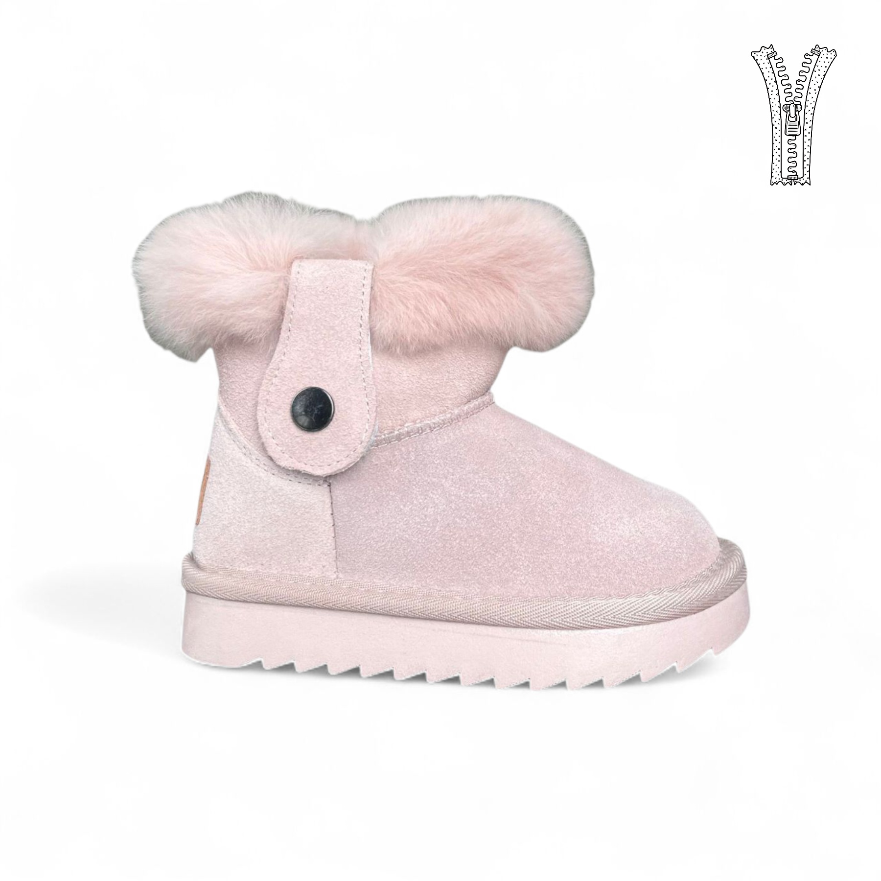 Угги DvaClibee (23-28) AL-C802 pink (зима)