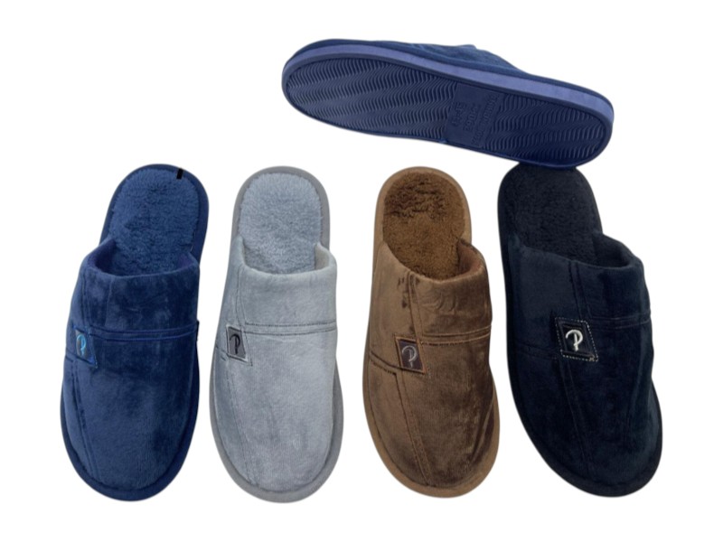 Тапочки Rai shoes (42-47) DF2509 mix (зима)