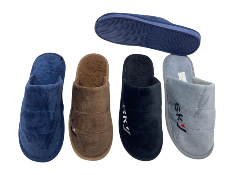 Тапочки Rai shoes (42-47) DF2513 mix (зима)