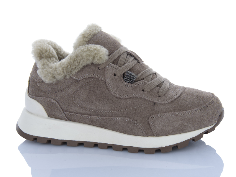 Кроссовки DINO ALBAT (36-41) V033-5 khaki (зима)