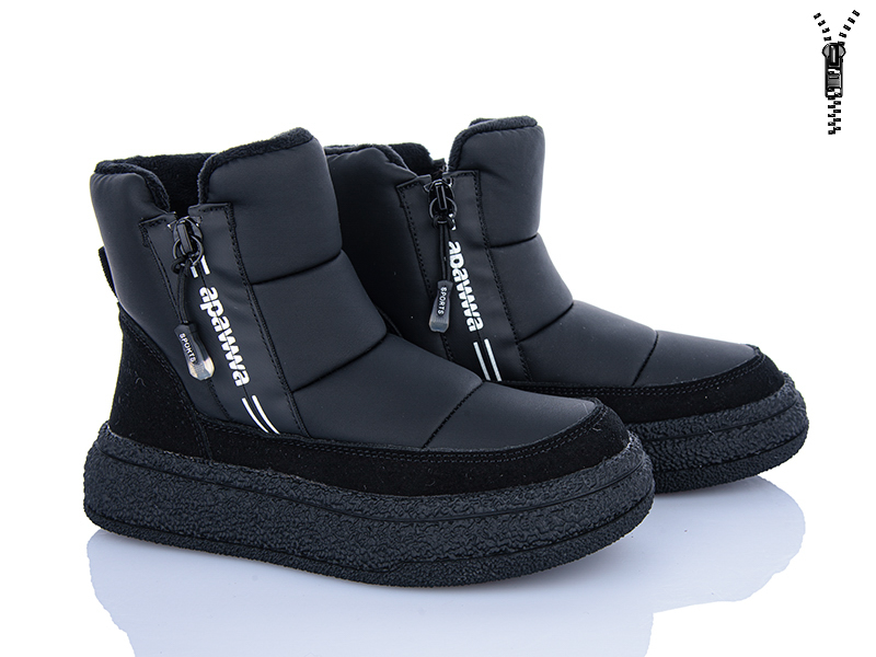Ботинки Clibee-ShoSho (33-38) ABD1293R-1 black (зима)