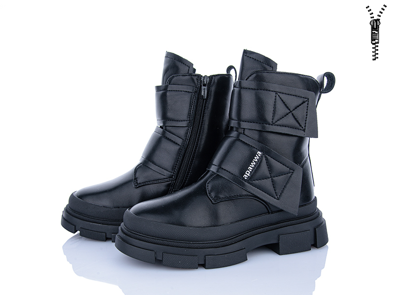 Ботинки Clibee-ShoSho (33-38) ABD1593R-1 black (зима)