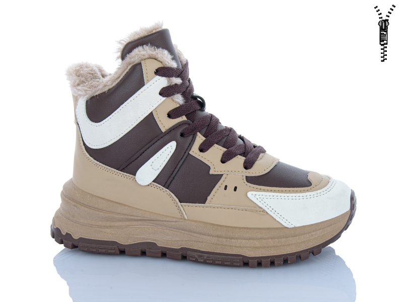 Ботинки ABA (36-41) 001 brown (зима)