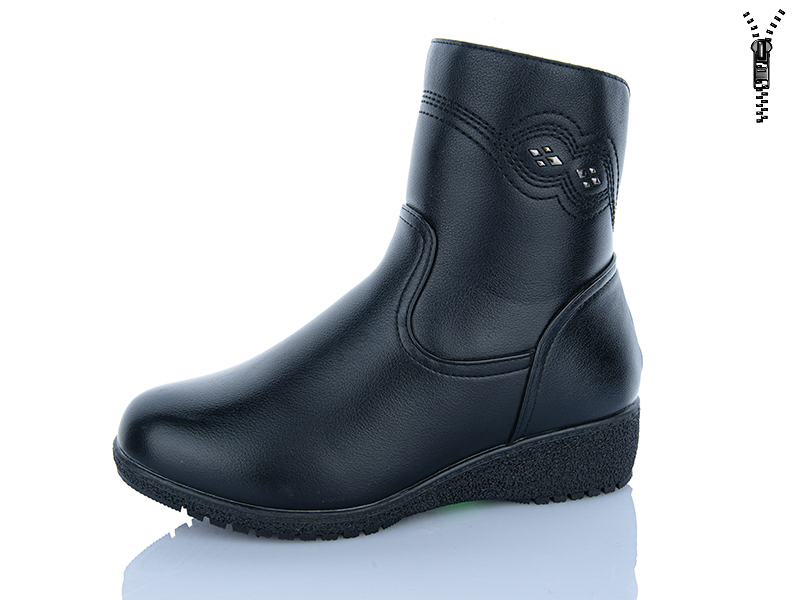 Ботинки ABA (37-42) 901 black (зима)