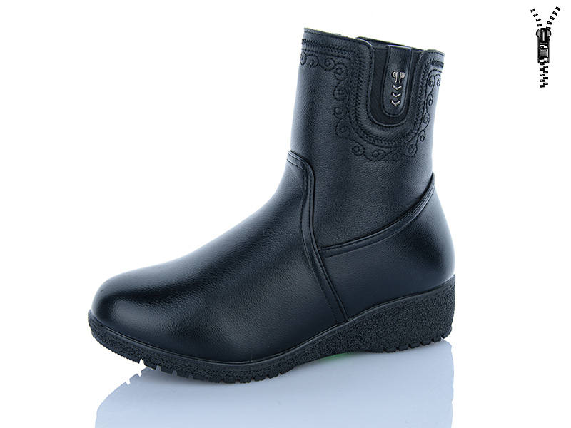 Ботинки ABA (37-42) 902 black (зима)