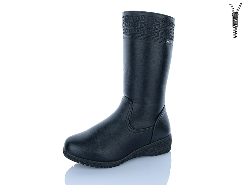 Сапоги ABA (37-42) 981 black (зима)