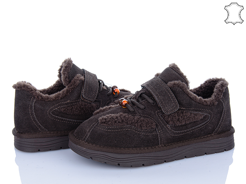 Туфли PL PS (36-40) GF2643 brown (зима)