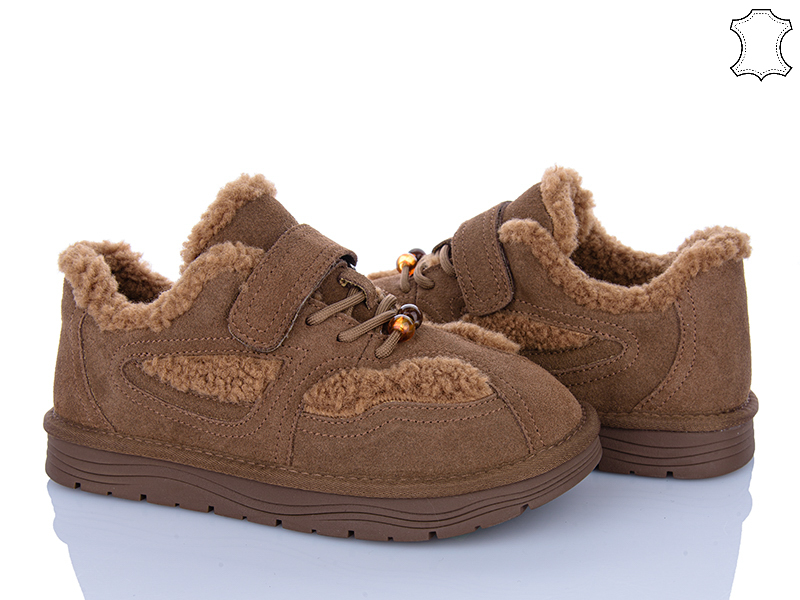 Туфли PL PS (36-40) GF2643 caramel (зима)