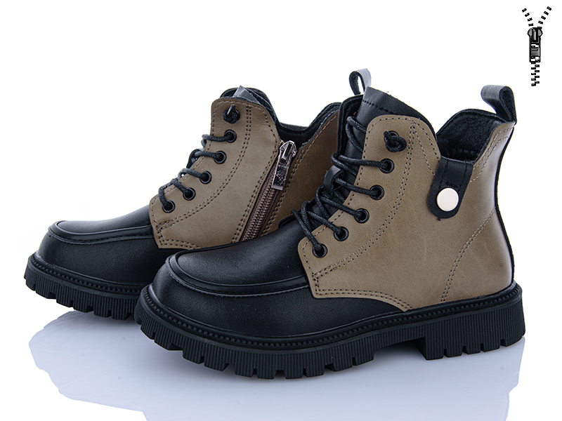 Ботинки Clibee (31-36) ABC123-1 black-green (деми)