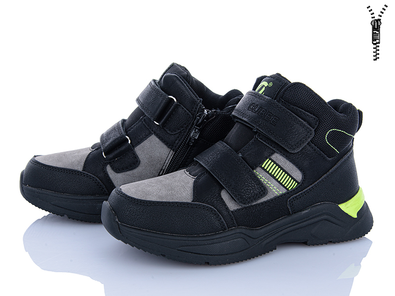 Ботинки Clibee (32-37) AKC515-1 black (деми)
