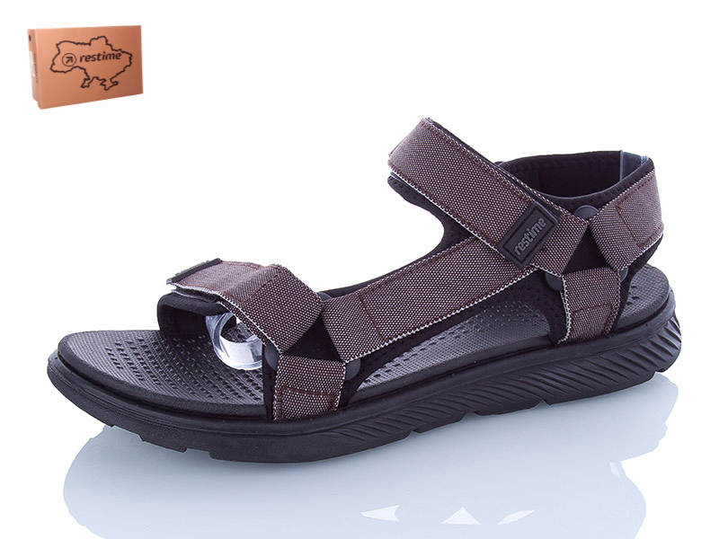 Сандалии Restime (41-45) MML20223 brown (лето)