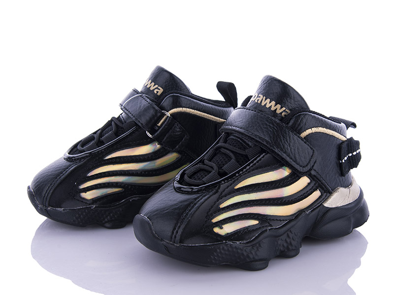 Кроссовки Clibee (21-26) DC40 black-gold (деми)