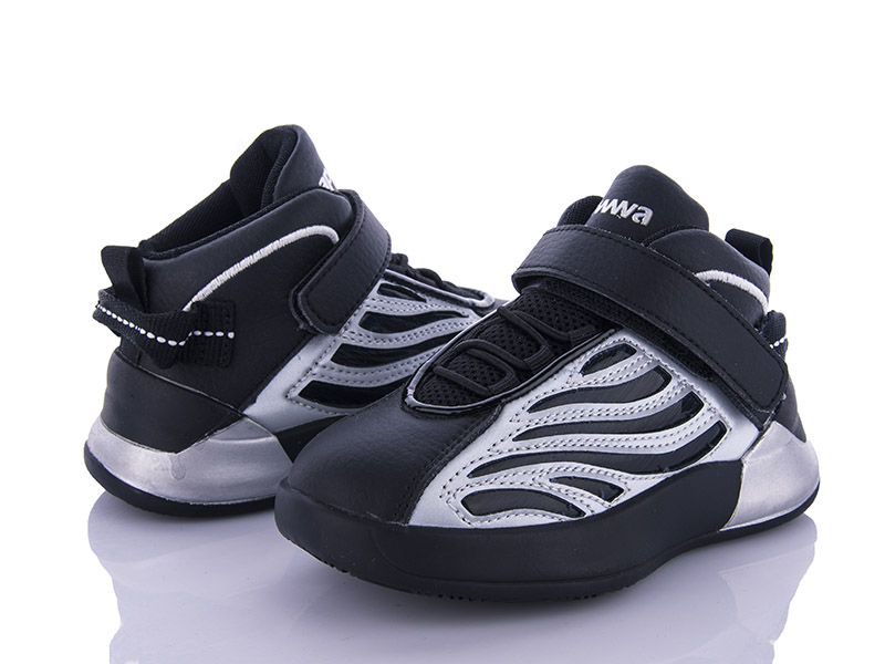 Кроссовки Clibee (26-30) DC41 black-silver (деми)