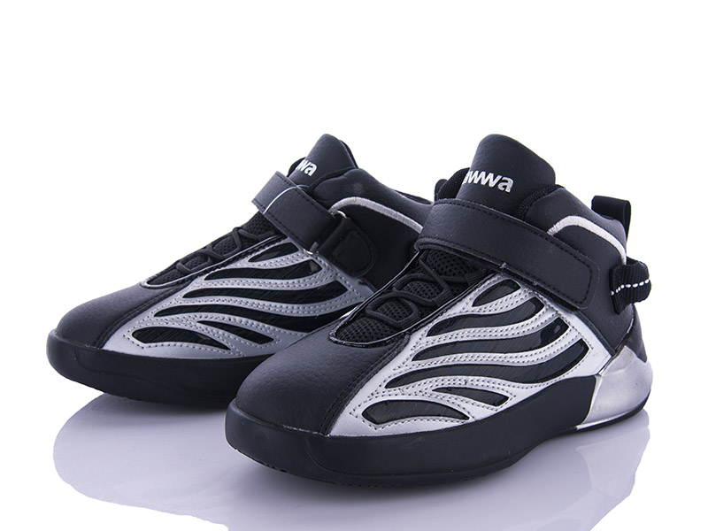 Кроссовки Clibee (31-36) DC42 black-silver (деми)