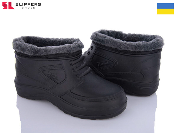 Галоши Slipers (42-45) B113 чорний (зима)