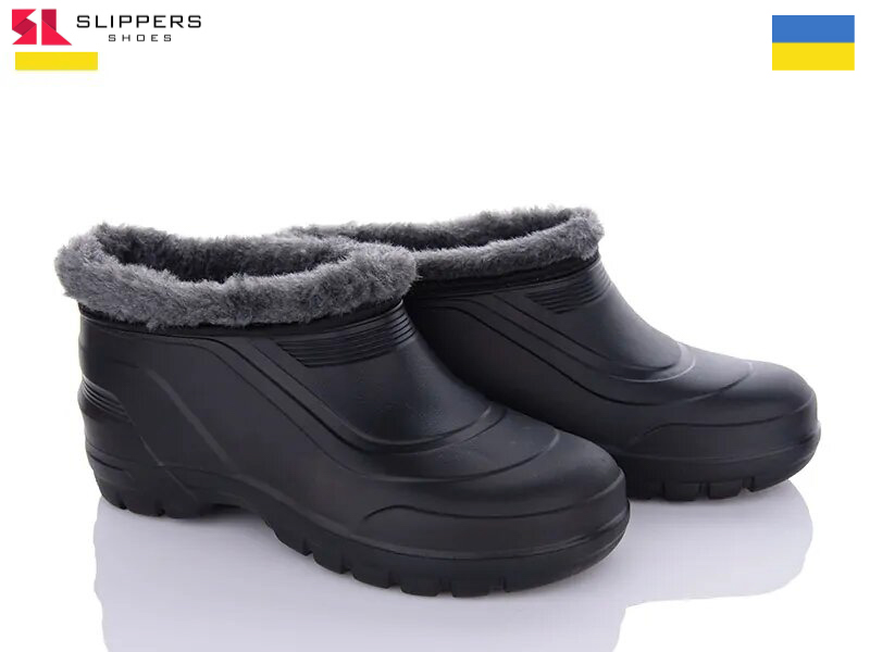 Галоши Slipers (42-45) B116 чорний (зима)