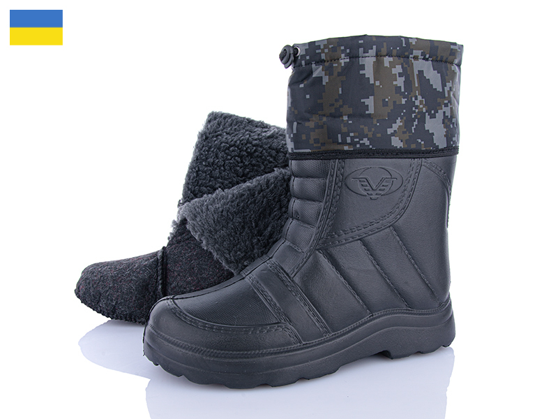 Сапоги ALEX M&L (40-45) BM5B чорний (зима)