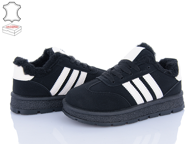 Кроссовки Ailaifa (36-41) A818 all black (зима)