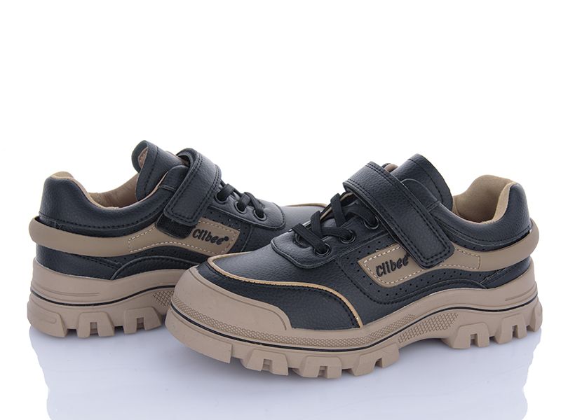 Кроссовки Apawwa (32-37) LC100 black-khaki (деми)