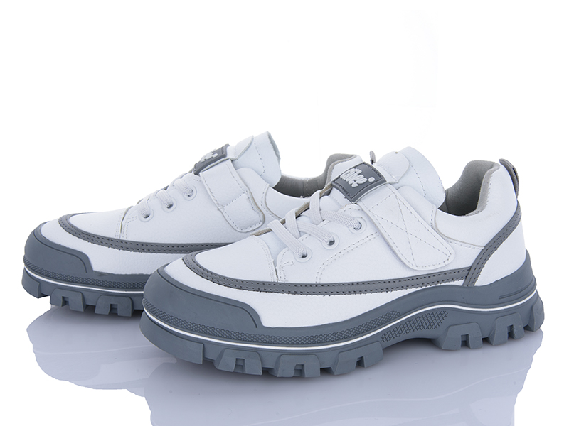 Кроссовки Apawwa (32-37) LC101 white-grey (деми)