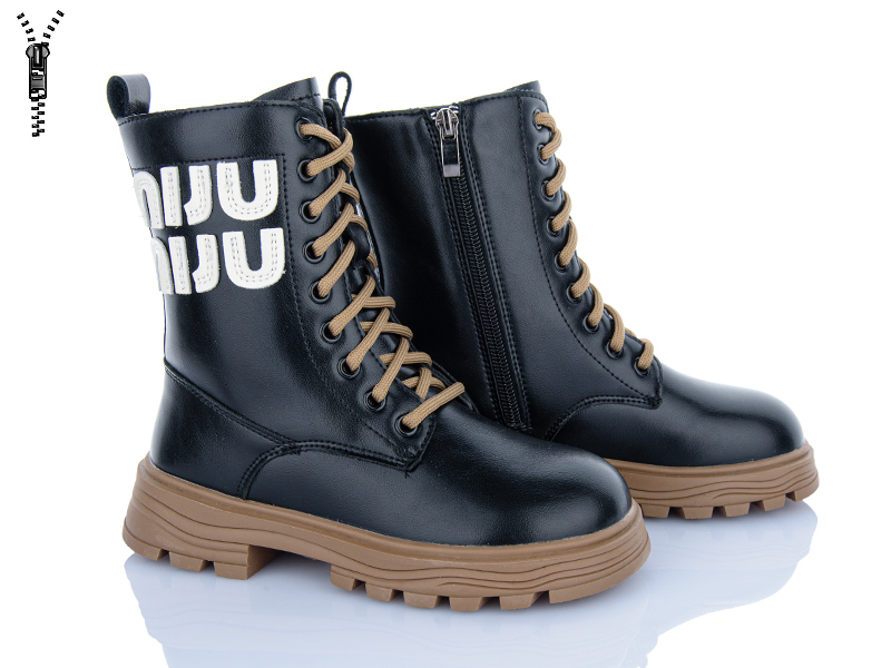 Ботинки Clibee (31-36) C6229 black (зима)