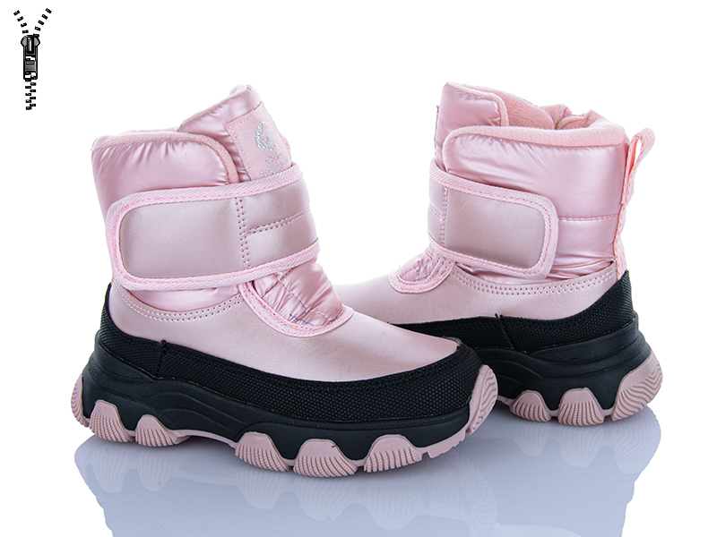 Ботинки Clibee (27-32) H555-1 pink (зима)