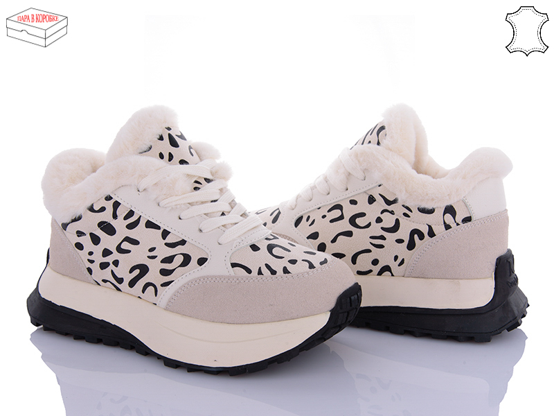 Кроссовки Ailaifa (36-41) MA12 beige (зима)