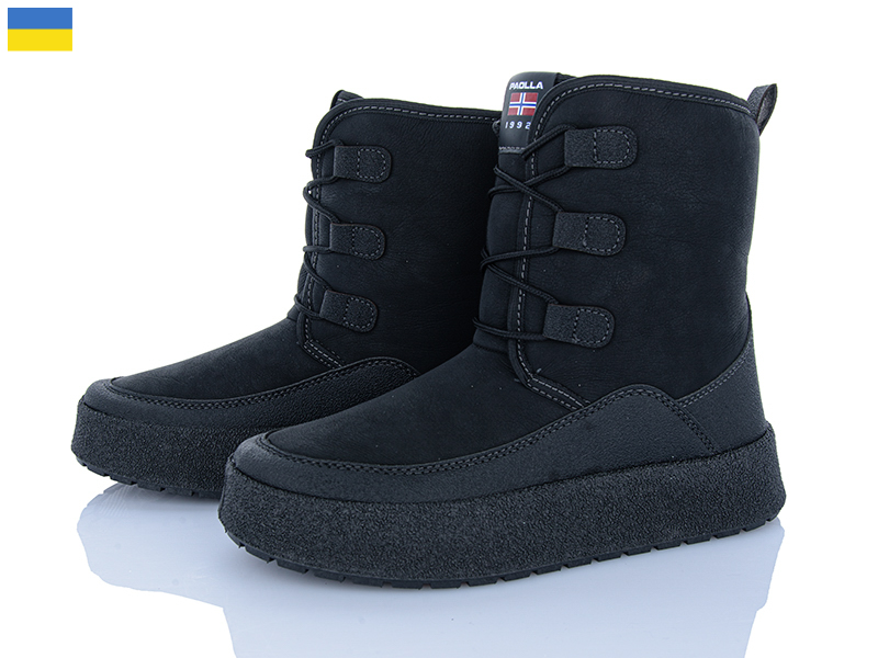 Ботинки Львов База (37-42) Paolla Comfort 2 чорний (зима)