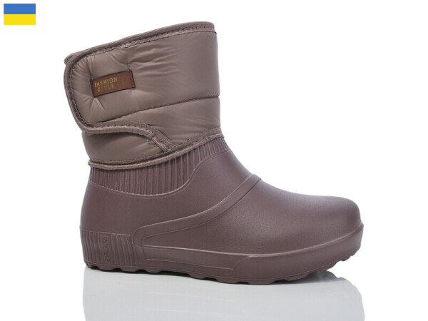 Сапоги Slipers (36-41) 543 коричневий (зима)