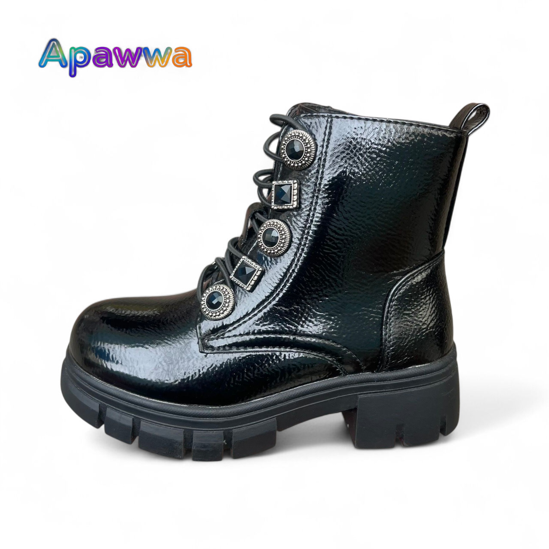 Ботинки DvaClibee (26-31) Apa-Q429 black (деми)