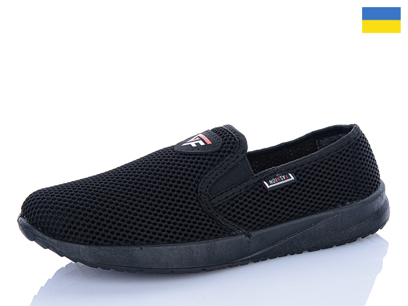 Слипоны RGP (41-45) 144 чорний (лето)