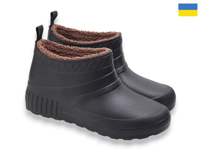 Галоши Rai shoes (37-41) D40A чорний (зима)