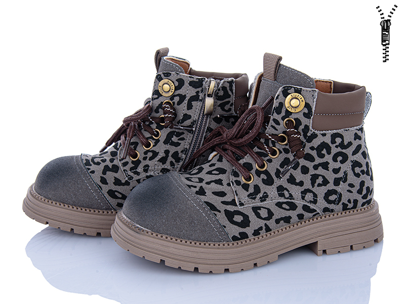 Ботинки Clibee (31-37) ABC3056 beige фліс (деми)