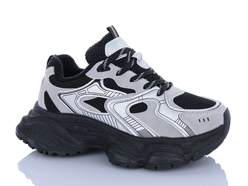 Кроссовки DINO ALBAT (36-41) 9-758-9-783 black-grey (деми)