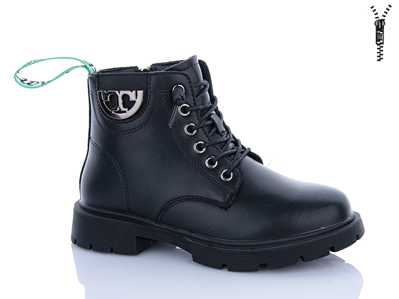 Ботинки DINO ALBAT (31-36) Y106-7603 black-green (деми)