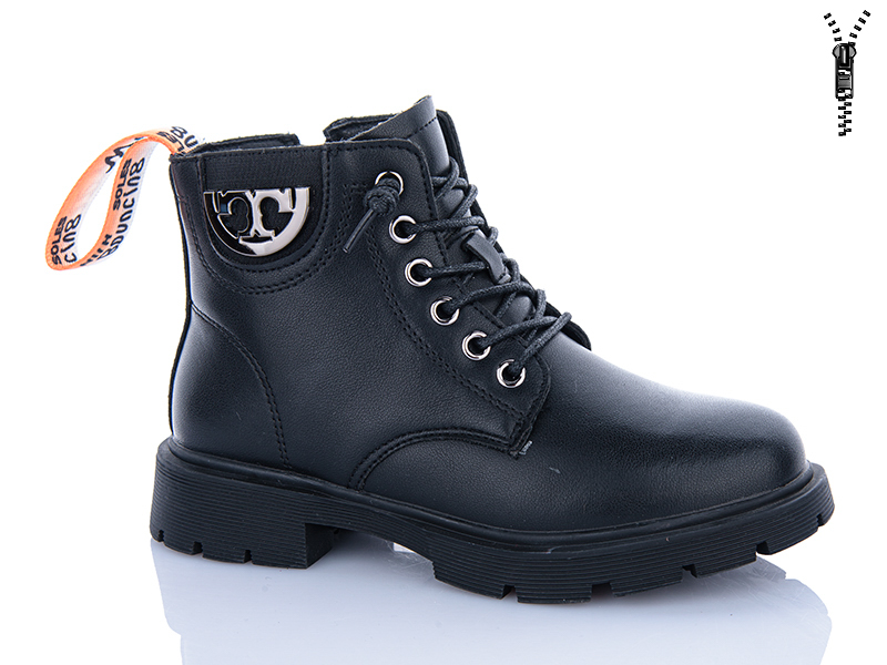 Ботинки DINO ALBAT (31-36) Y106-7603 black-orange (деми)