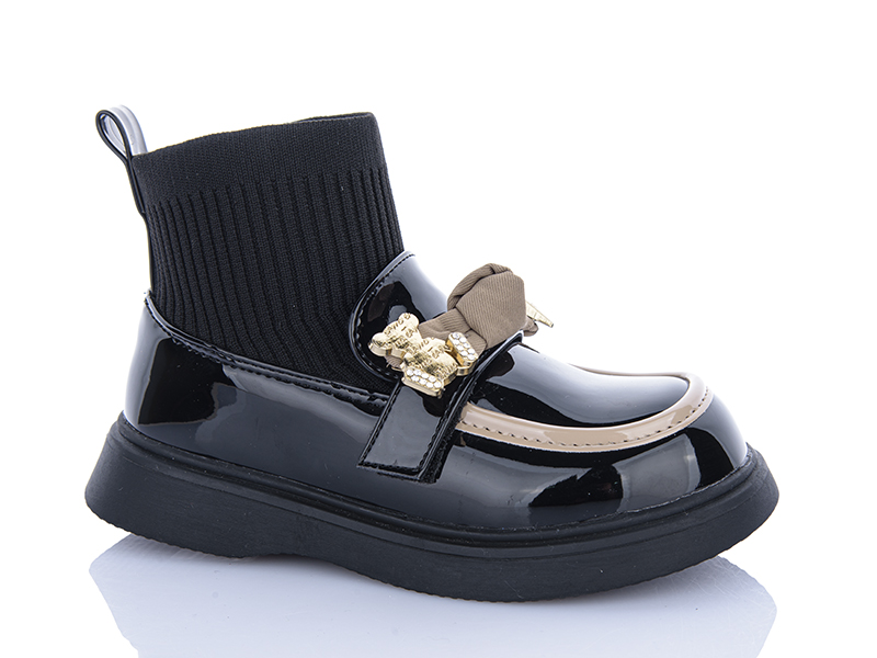 Туфли DINO ALBAT (32-37) Y159-2107B black (деми)