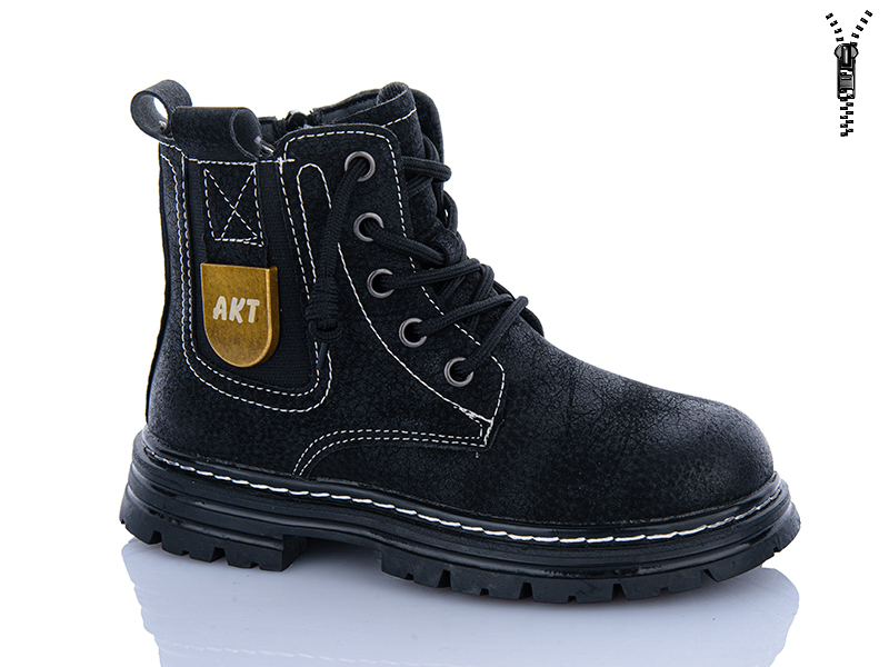 Ботинки DINO ALBAT (32-37) Y163-2117B black (деми)