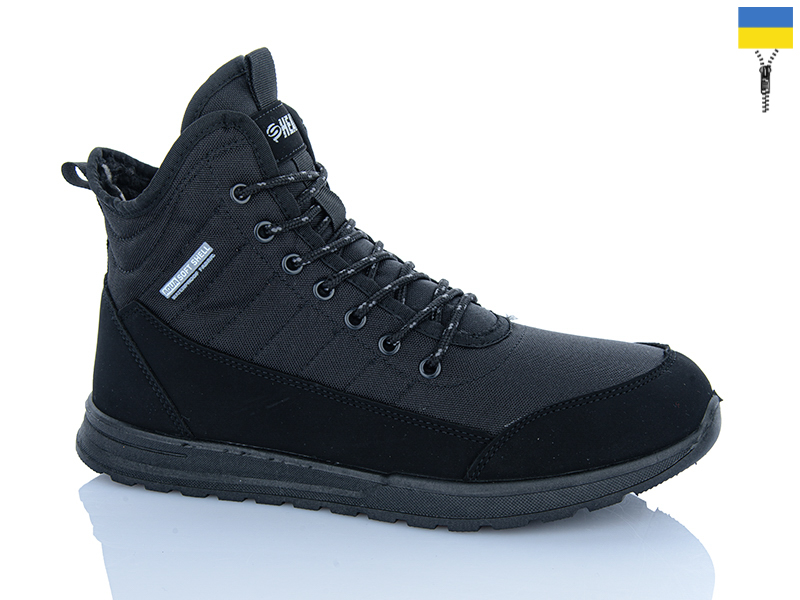Ботинки Dago (41-45) Прогрес M4237 чорний (зима)