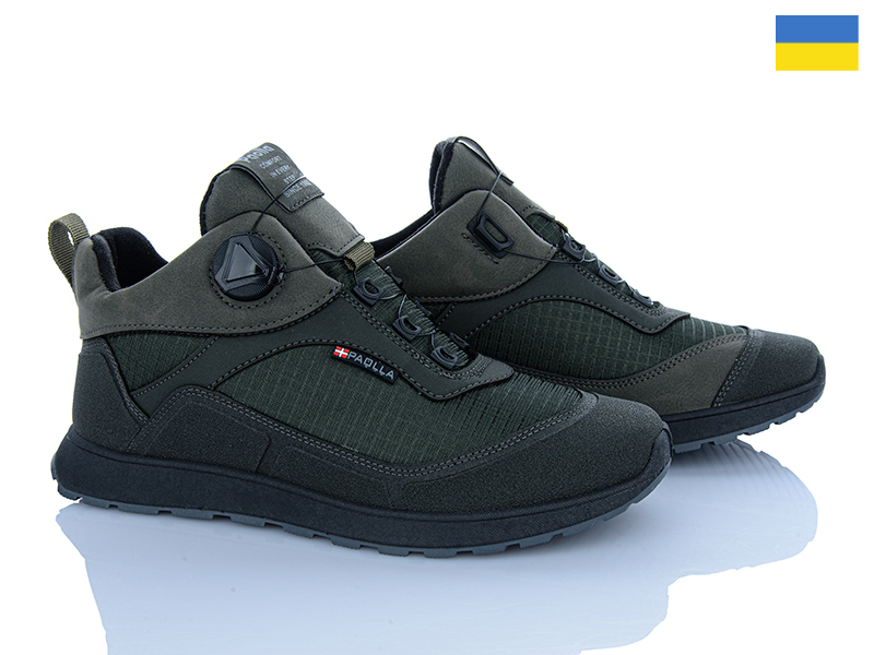 Кроссовки Львов База (40-45) Paolla Sport 10-5713 хакі термо (деми)