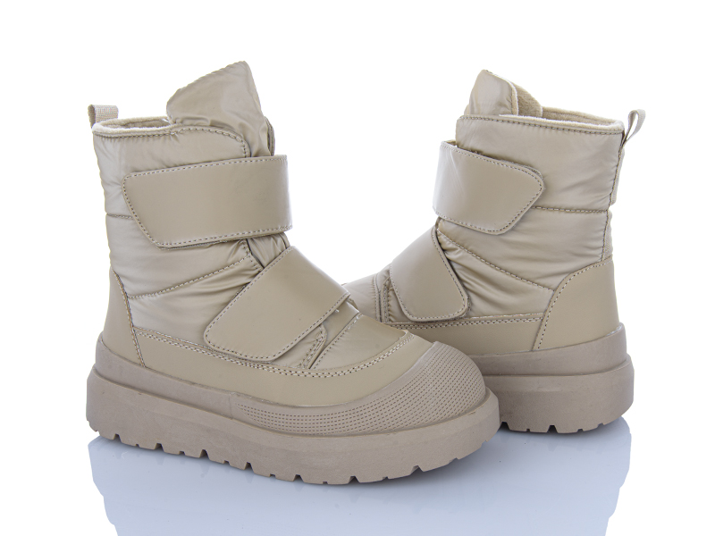 Дутики Clibee-ShoSho (33-38) ABD1043R-1 beige (зима)